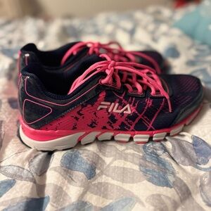 Fila Pink and Dark Blue Sneakers